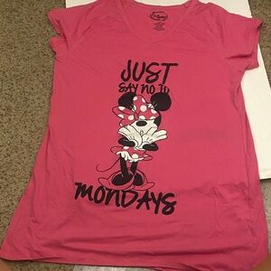 Disney Pink nightgown with Minnie Mouse and Fun Text